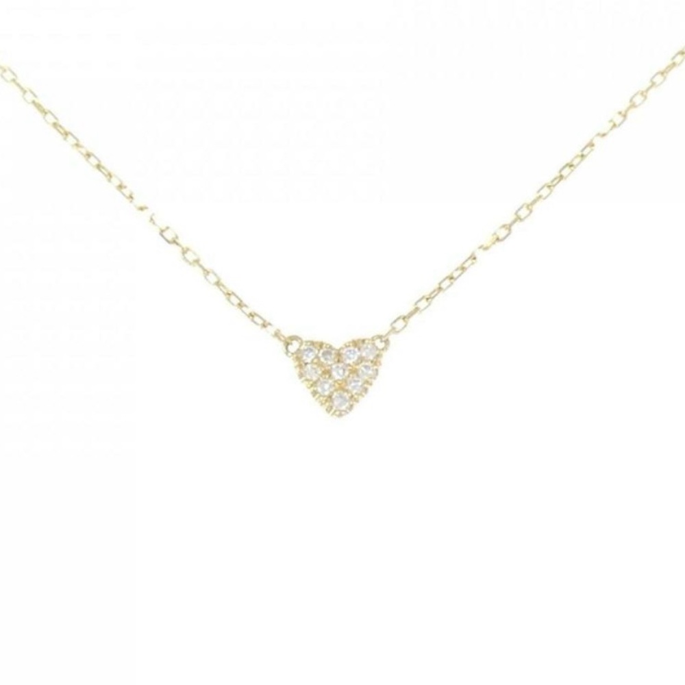 AHKAH Mini Heart Pave Necklace Diamond